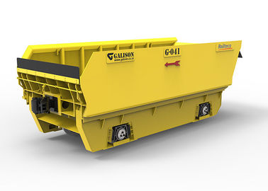 Κίτρινο βαγόνι εμπορευμάτων φορτίου ραγών, αυτοκίνητο ραγών μεταλλείας ³ 20m για τη μεταφορά του μεταλλεύματος ορυχείου